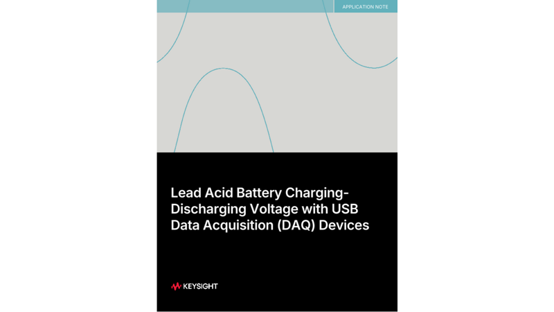 Lead Acid Battery Charger Test with USB DAQ Devices